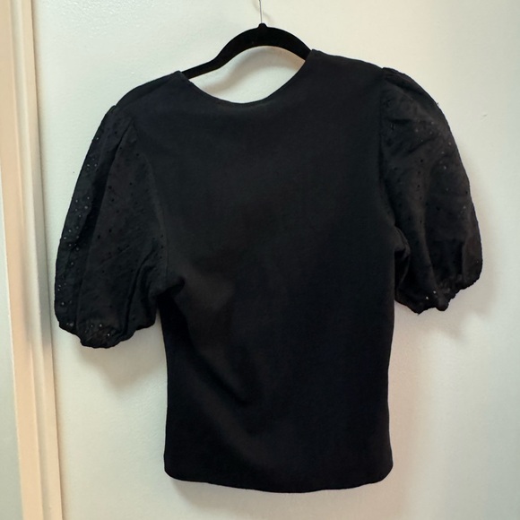 NWOT Black Anthropologie Dolan Top - Picture 2 of 2
